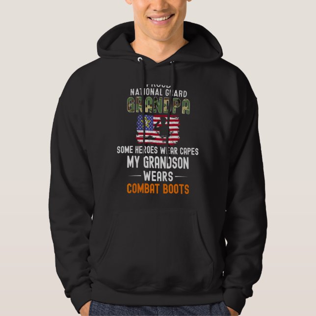 Manar Min morson Wears Combat Boots Proud National Hoodie (Framsida)