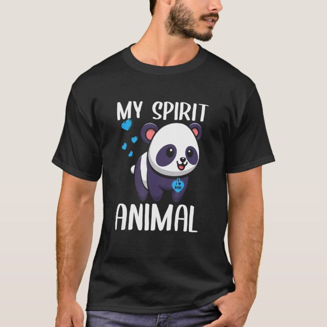 Manar Min sprit Panda I Kärlek Pappa Heart Valen T Shirt (Framsida)