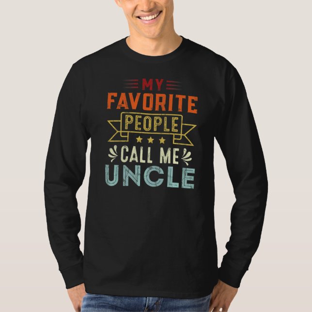 Manar Mina favoriter kallar mig farbror Retro Fath T Shirt (Framsida)