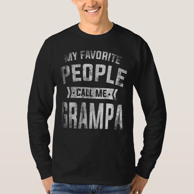 Manar Mina favoriter kallar mig Grampa Far Da T Shirt (Framsida)