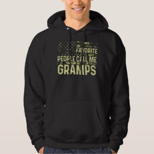 Manar Mina favoriter kallar mig Gramps USA Patriot Hoodie