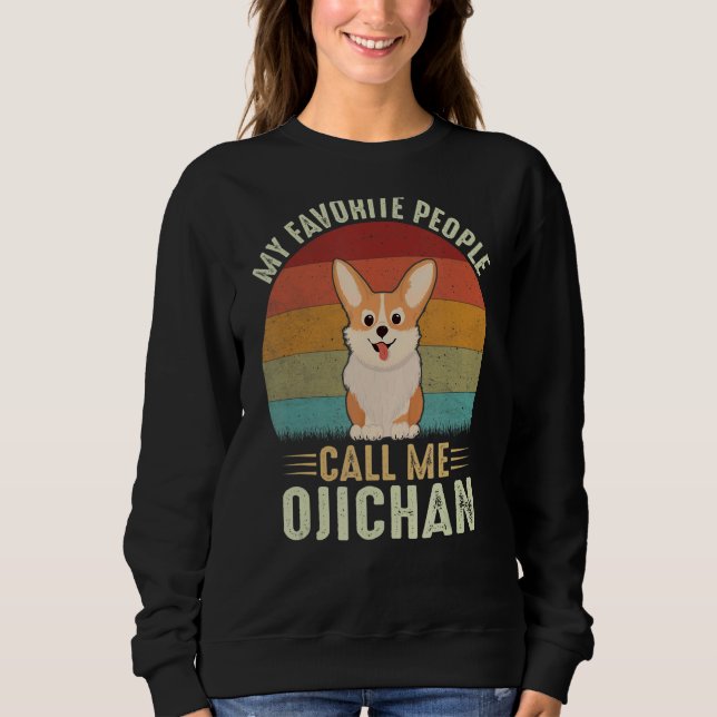 Manar Mina favoriter kallar mig Ojichan Cute Corgi T Shirt (Framsida)