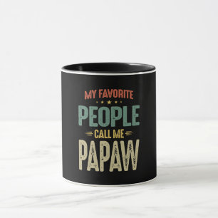 Manar Mina favoriter kallar mig Papaw Gift Mugg