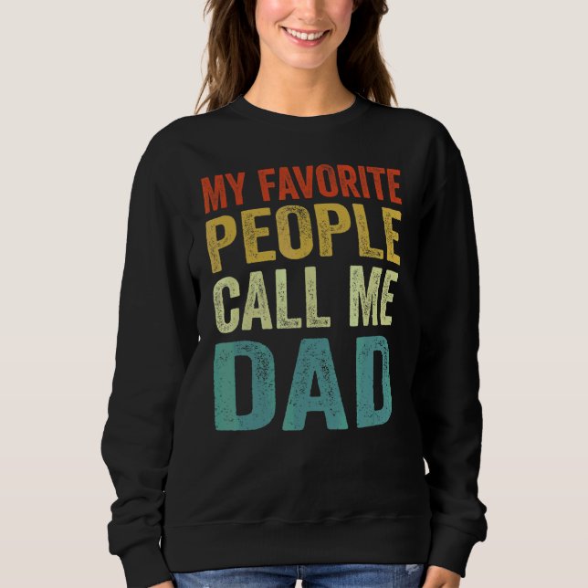 Manar Mina favoriter kallar mig Pappa Fars dag T Shirt (Framsida)