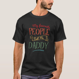 Manar Mina favoriter kallar mig pappa Funny pappa T Shirt