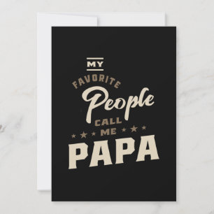 Manar Mina favoriter kallar mig Pappa Gift Inbjudningar