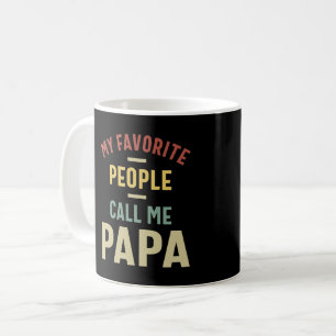 Manar Mina favoriter kallar mig Pappa Gift Kaffemugg