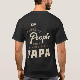 Manar Mina favoriter kallar mig Pappa Gift T Shirt