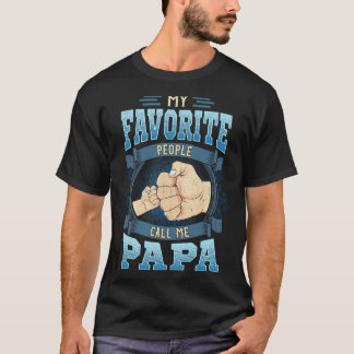 Manar Mina favoriter kallar mig Pappa Gifts Pappa T Shirt