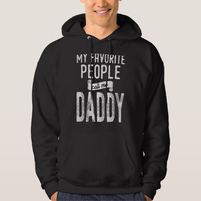 Manar Mina favoriter kallar mig pappa Hoodie (Framsida)