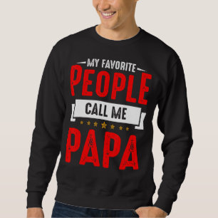 Manar Mina favoriter kallar mig Pappa Lång Ärmad Tröja
