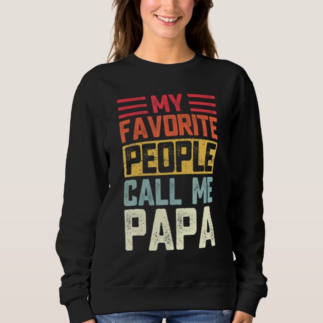Manar Mina favoriter kallar mig Pappa Pappa Far T Shirt (Framsida)