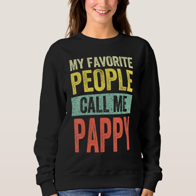 Manar Mina favoriter kallar mig Pappy Pappa Far T Shirt (Framsida)