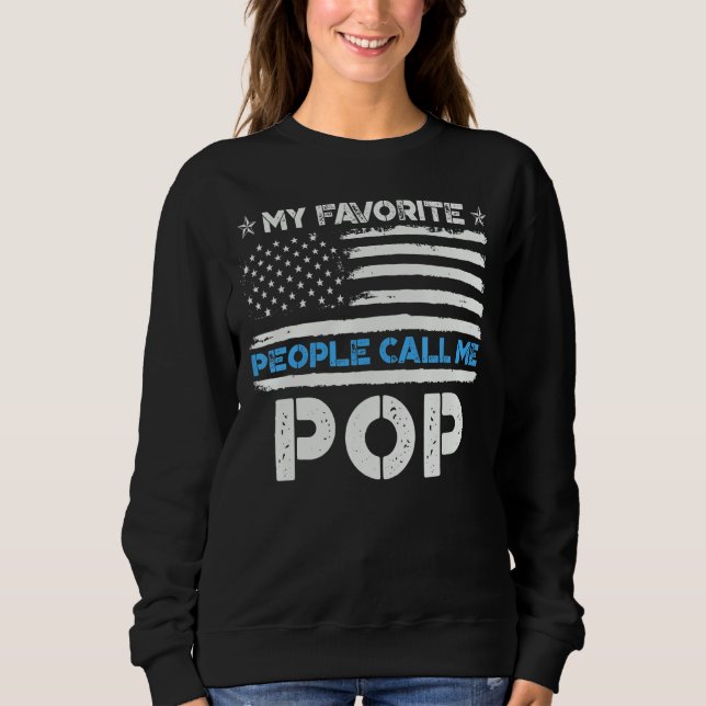 Manar Mina favoriter kallar mig Pop Fars dag T Shirt (Framsida)