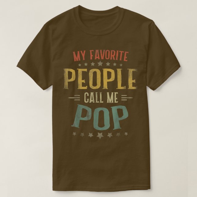 Manar Mina favoriter kallar mig Pop Fars dag  T Shirt (Design framsida)