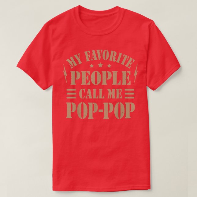 Manar Mina favoriter kallar mig Pop Manar Far" T Shirt (Design framsida)