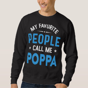 Manar Mina favoriter kallar mig Poppa Fappa Lång Ärmad Tröja