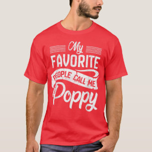 Manar Mina favoriter kallar mig Poppy T Grandpa F Shirt