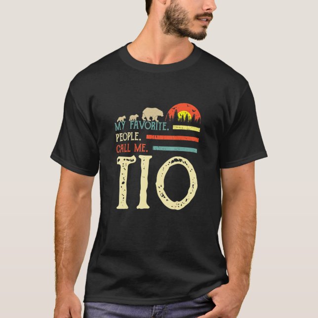 Manar Mina favoriter kallar mig Tio farbror Bear T Shirt (Framsida)