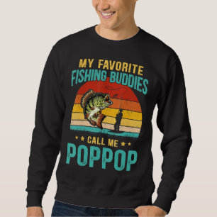 Manar Mina favoritfiskedagar kallar mig Poppop Fa Lång Ärmad Tröja