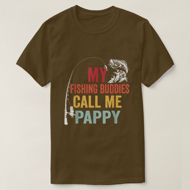 Manar Mina favoritfiskeledare kallar mig Pappy Fis T Shirt (Design framsida)