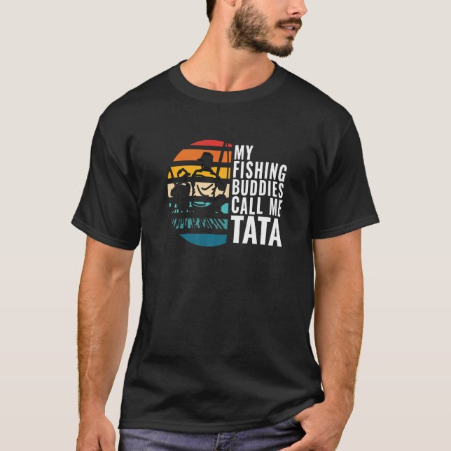 Manar Mina fiskedagar kallar mig Tata Fisherman Tj T Shirt (Framsida)