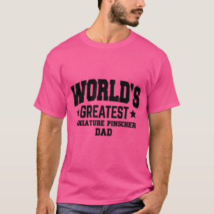 Manar Miniature Pinscher Hund Pappa T Shirt