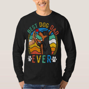 Manar minister Pinscher Best Hund Pappa Alltid Hun T Shirt