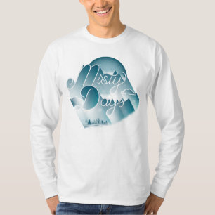 Manar Misty Days Long-Sleeve Shirt/White T Shirt