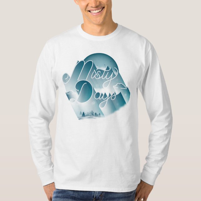 Manar Misty Days Long-Sleeve Shirt/White T Shirt (Framsida)