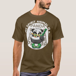 Manar mitt andliga djur är en pandafuny Panda Älsk T Shirt