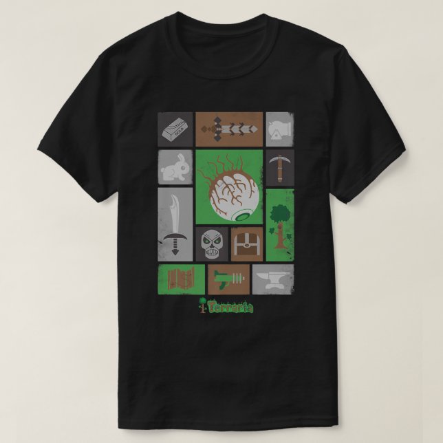 Manar mitt favoritbidrag till terraria på födelsed t shirt (Design framsida)