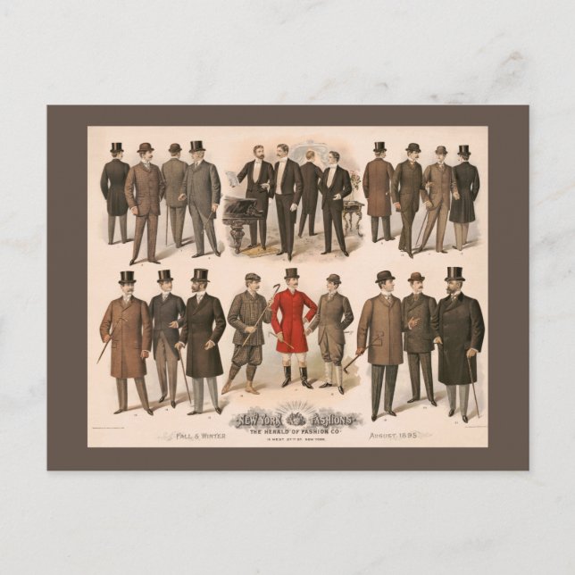 Manar mode fall och vinter 1895 vykort (Framsida)