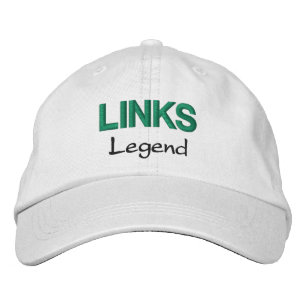 Manar Mode Funny Novelty Golf LINKS LEGEND Broderad Keps