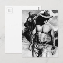 Manar Modern Coola Western Male Cowboy Hand-dragen