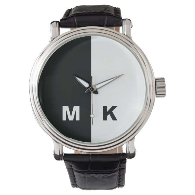 Manar Modern Monogram Armbandsur (Framsida)