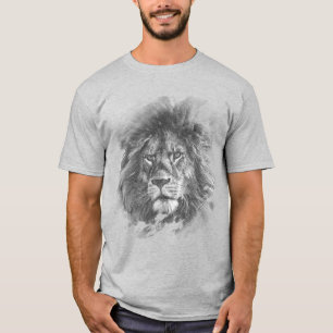 Manar Modern T Shirt-mall Lejon Ansikte-popup-kons Shirt