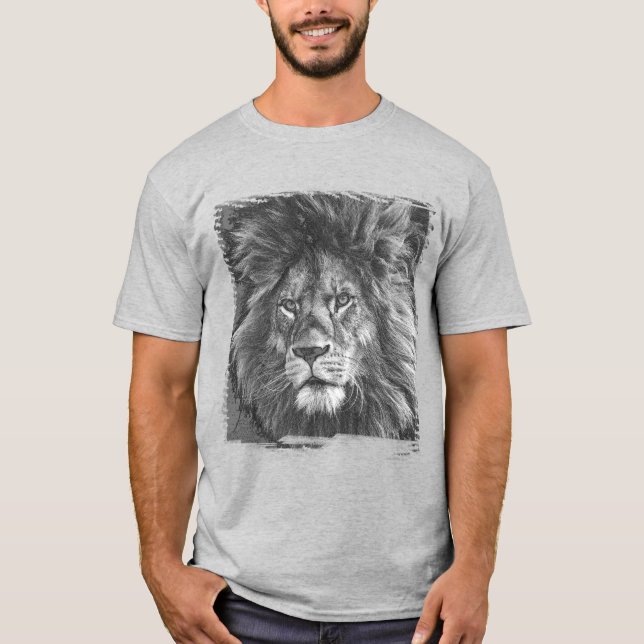 Manar Modern Tee Shirt Lejon Ansikte-poppmall (Framsida)
