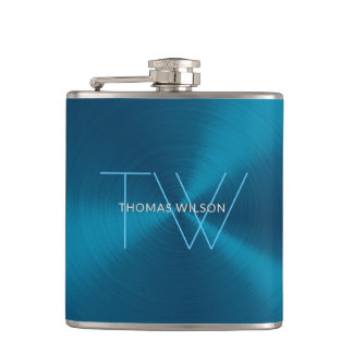 Manar moderna Minimalist metalliska blått för Fickplunta