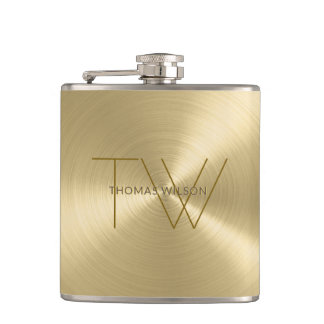 Manar modernt Minimalist metalliskt guld för Fickplunta