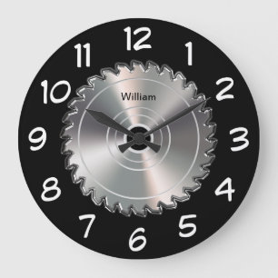 Manar monogram av människogravens murar stor klocka