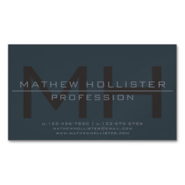 Manar Monogrammed, Deep & Mute Färg Magnetiska Visitkort