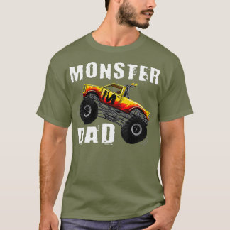 Manar Monster Lastbil Pappa Funny Monster Lastbil T Shirt