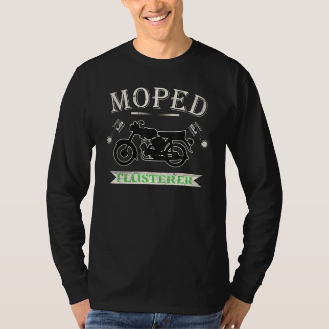 Manar Moped Whisper DDR Moped S51 Suhl 2 Stroke Si T Shirt (Framsida)
