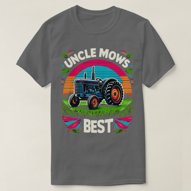 Manar morbror Mows Best Gräsmatta e Pappa Mving fa T Shirt (Design framsida)