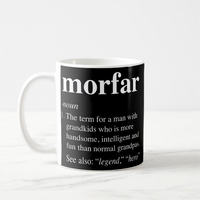 Manar Morfar Definition Funny Noun Grandpa Definie Kaffemugg (Vänster)