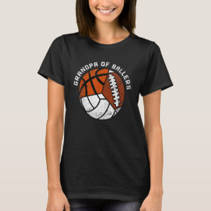 Manar morfar från ballarna Volleyball Basketball f T Shirt