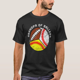 Manar morfar från Ballers Baseball Softball Footba T Shirt