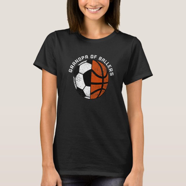 Manar morfar från fotbollsmatcher (basketboll morf t shirt (Framsida)