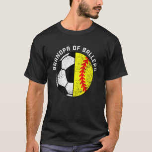Manar morfar från fotbollssoftball Grandpa från fo T Shirt